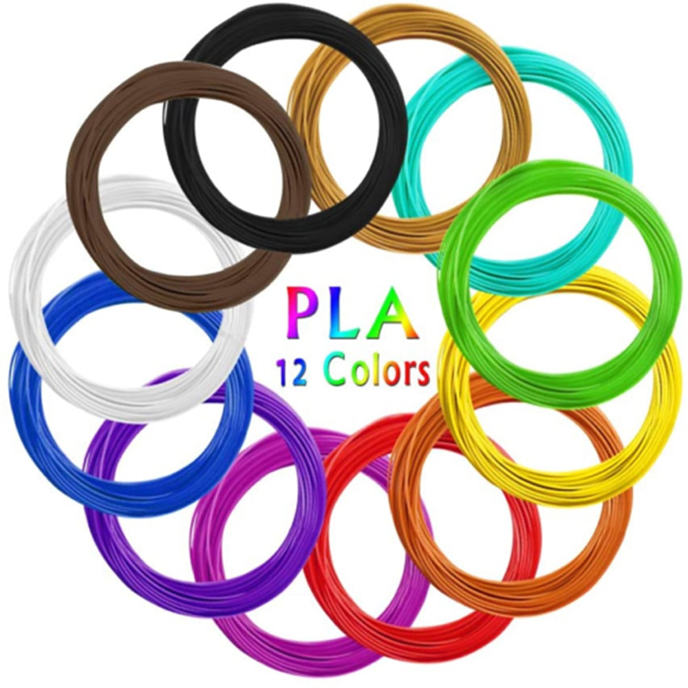 3D Pen Filament - PLA Colored Odorless Safety Plastic - For 3D Pen