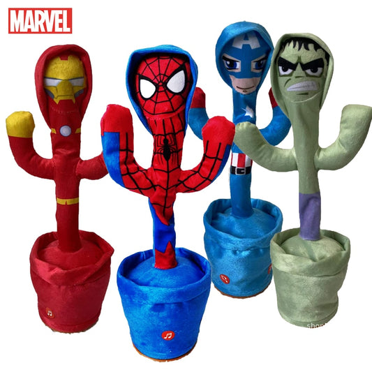 Disney Marvel Spiderman Talking Toy Avengers Iron Man Dancing Cactus Doll