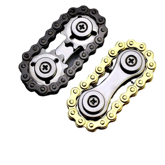 Flywheel Fingertip Gyro Gear Chain Fidget Spinner